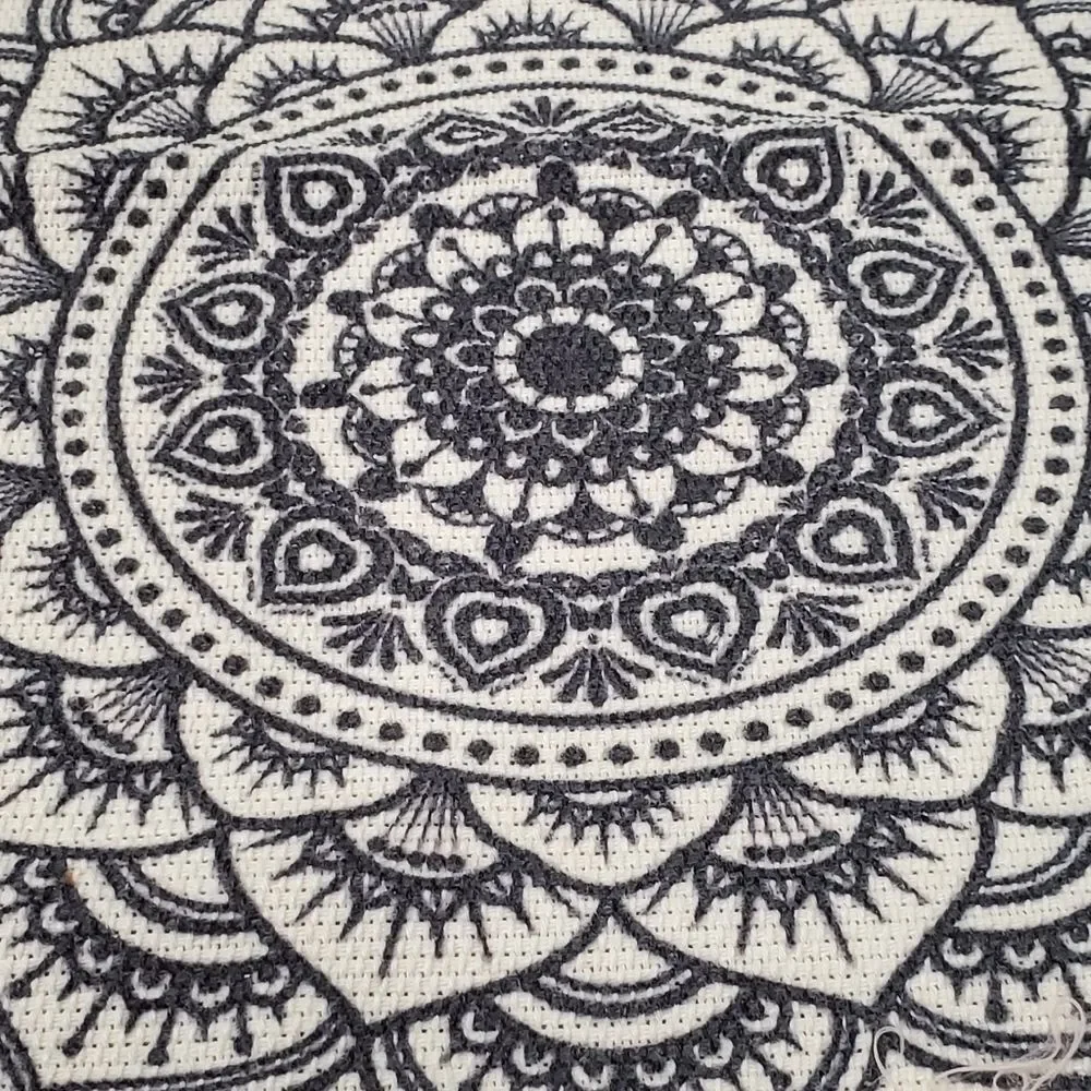 2 Pcs Macrame Woven Mandala tapestry